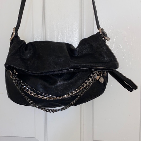 Cute Leather Bag with Heavy Chains - Picture 1 of 9